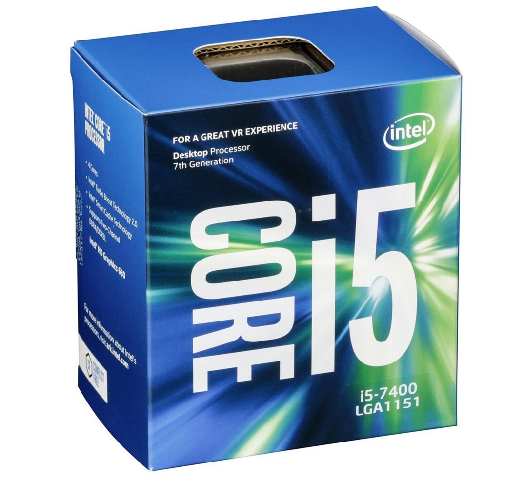 Bộ vi xử lý CPU Intel Core i5-7400 3.0 GHz / 6MB / HD 630 Series Graphics / Socket 1151 (Kabylake) chính hãng