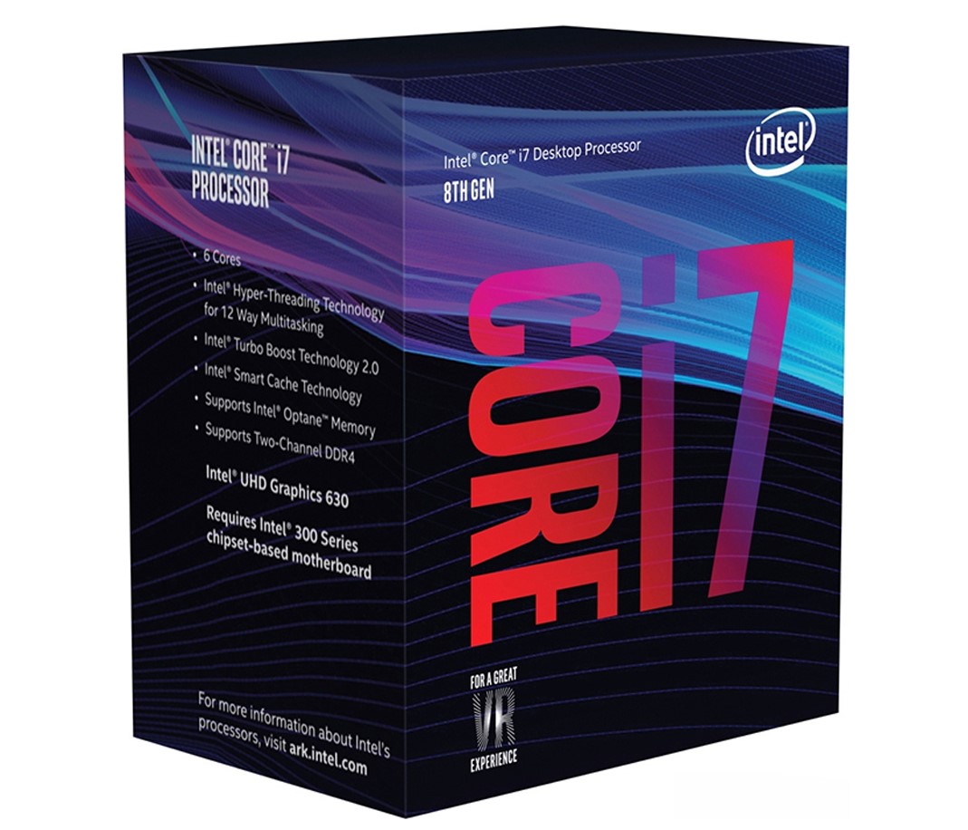 CPU Intel Core i7 8700 3.2Ghz Turbo Up to 4.6Ghz / 12MB / 6 Cores, 12 Threads / Socket 1151 v2 (Coffee Lake )  chính hãng