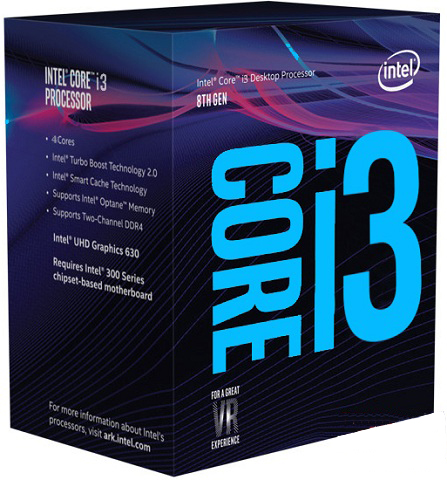 CPU: Intel Core i3-8100 3.6Ghz 