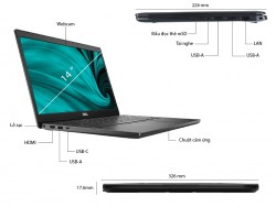 Laptop Dell Latitude 3420 L3420I3SSDF (Core i3-1115G4 | 8GB | 256GB | Intel UHD | 14.0 inch FHD | Unbutu | Đen)