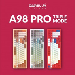 Bàn phím cơ không dây DAREU A98 PRO - TIRAMISU (Triple Mode, Gasket Mount, RGB)