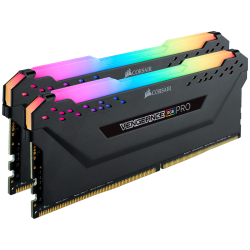 RAM CORSAIR VENGEANCE® RGB PRO 16GB (2 x 8GB) DDR4 DRAM 3600MHz C18 Memory Kit — Black (CMW16GX4M2C3600C18)
