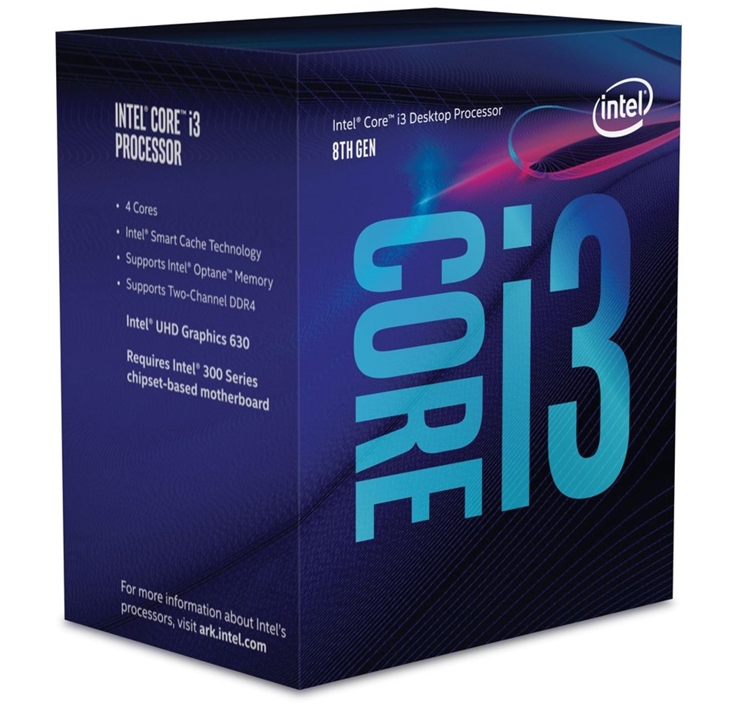 CPU Intel Core i3-8100 3.6Ghz / 6MB / 4 Cores, 4 Threads / Socket 1151 v2 (Coffee Lake ) chính hãng
