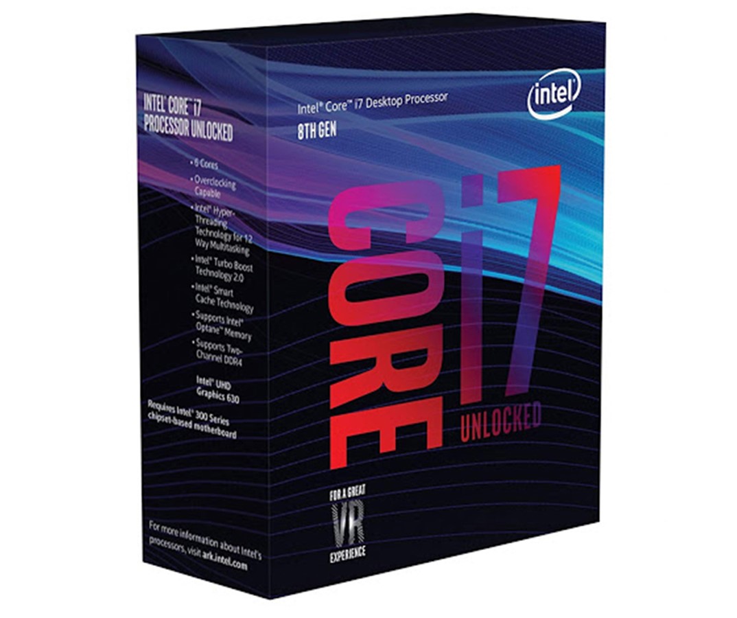 CPU Intel Core i7 8700K 3.7Ghz Turbo Up to 4.7Ghz / 12MB / 6 Cores, 12 Threads / Socket 1151 v2 (Coffee Lake ) chính hãng