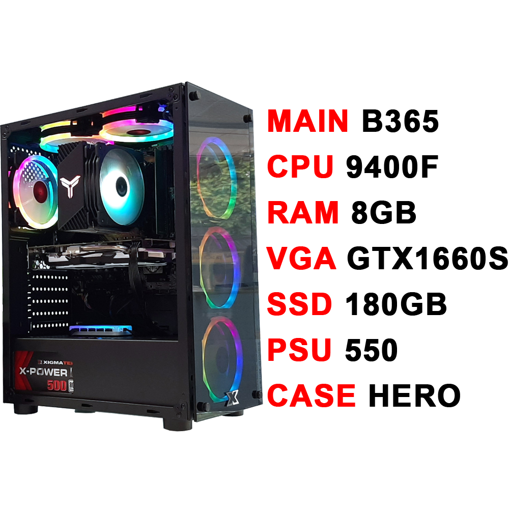 PC Gaming VPC Core i5 9400F/ 8GB/ GTX1660S/ 550W