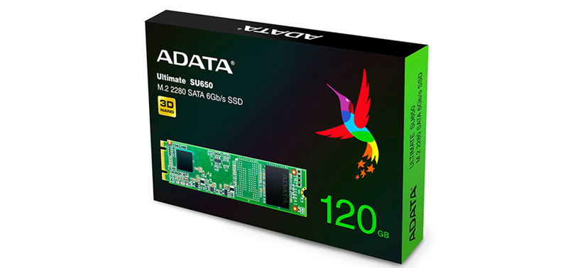 Ổ cứng SSD ADATA Ultimate SU650 M.2 120 GB, Solid State Drive gia rẻ