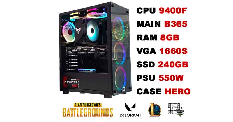 PC Gaming VPC Core i5 9400F/ 8GB/ GTX1660S/ 550W