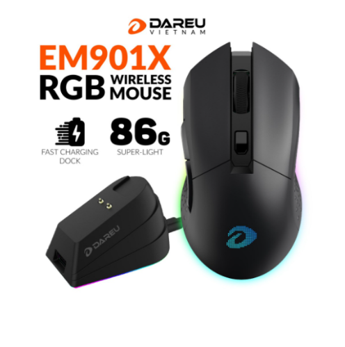 Chuột không dây Gaming DAREU EM901X RGB5