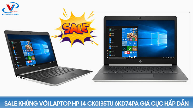 Sale khủng với laptop HP 14 ck0135TU 6KD74PA giá cực hấp dẫn