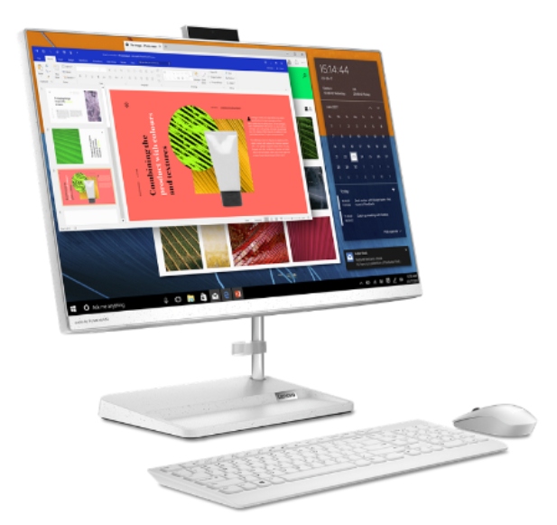 PC Lenovo IdeaCentre All in One 3 24ITL6 - Một màu trắng tinh khôi