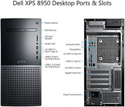 Máy tính để bàn đồng bộ Dell XPS 8950 HMXKY (i7-12700 | 16Gb DDR5 | SSD 512Gb + 1TB HDD| DVDRW | VGA GTX 1660Ti 6Gb DDR6 | Win11 + Office Home and Student 2021 | 1Yr )