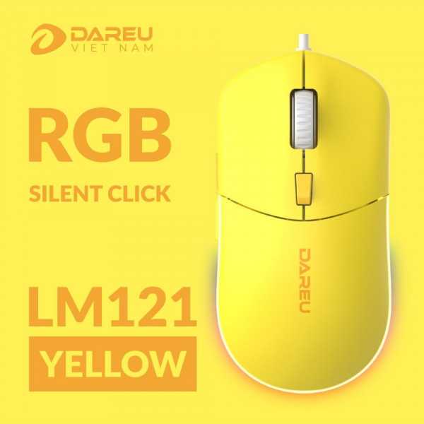 Chuột DAREU LM121 (RGB, SILENT CLICK)