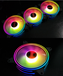 Quạt Coolmoon K2 Rainbow RGB