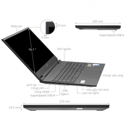 Laptop HP Gaming VICTUS 16-e0177AX (4R0U9PA) (R5 5600H/8GB RAM/512GB SSD/16.1 FHD 144Hz/GTX 1650 4Gb/Win11/Đen)
