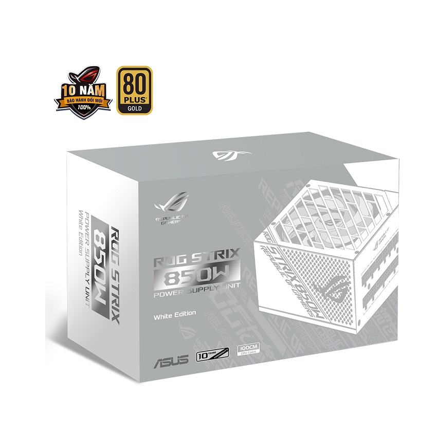 Nguồn ASUS ROG STRIX 850W GOLD - White Edition 850W ( Màu Trắng/80 Plus Gold / Full Modular)